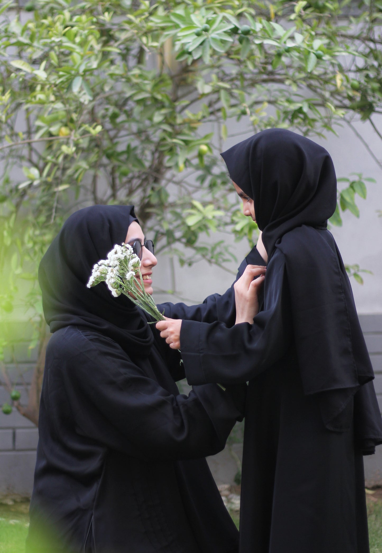 Mommy & Me - Black Georgette Hijabs