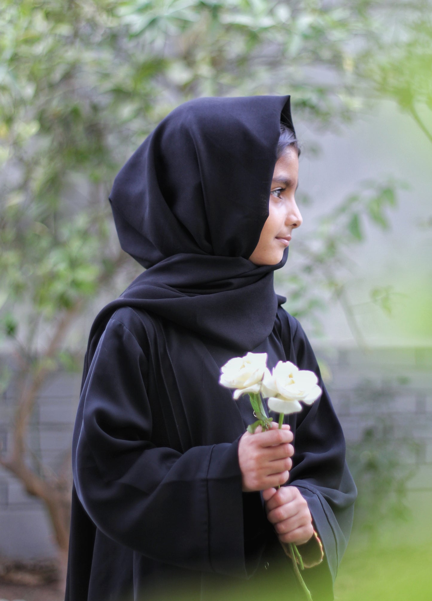 Mommy & Me - Black Georgette Hijabs