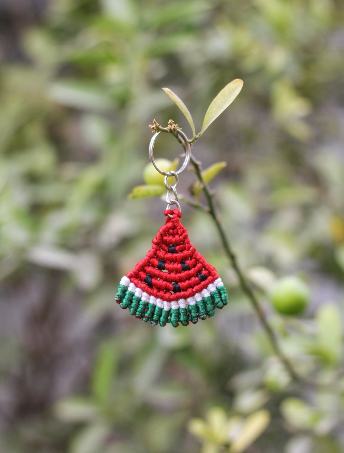 Palestine Macrame Keychain