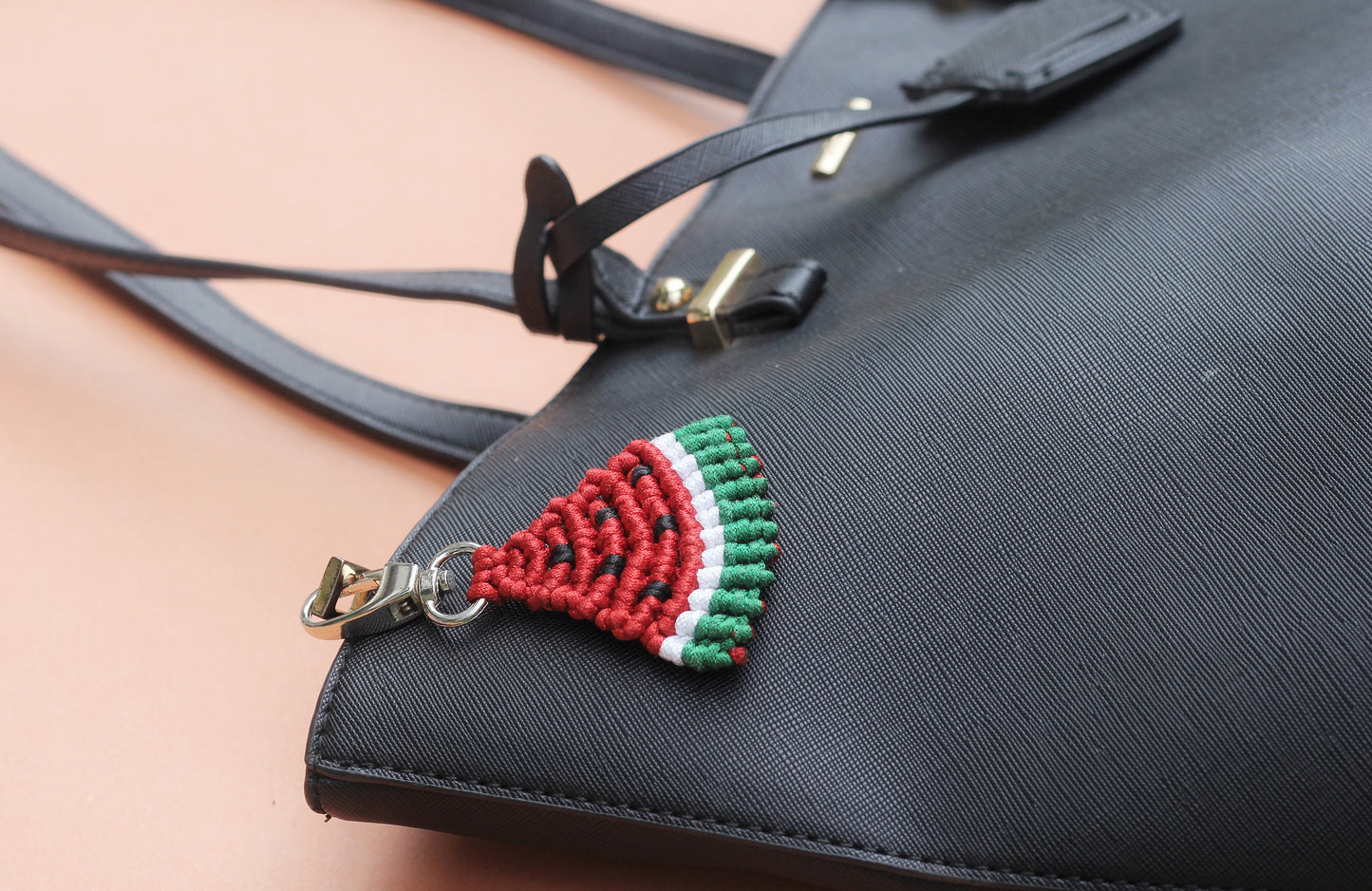 Palestine Macrame Keychain